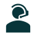 Icon of a customer support assistant