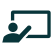 Icon of someone pointing at a screen