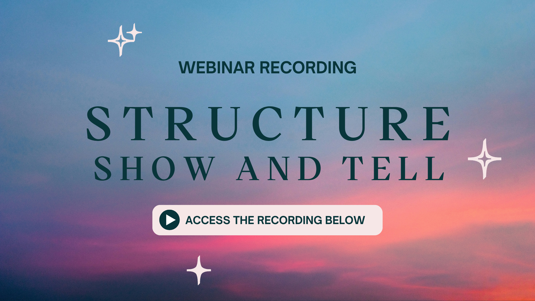 Featured image for “[Webinar recording] StructureShow and Tell”